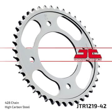 JT R1219-42 čelični stražnji lančanik, 42T, veličina 428