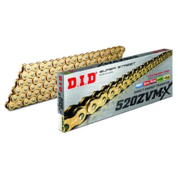 D.I.D 520 ZVMX/110 G&G X-ring pogonski lanac hiper ojačan zlatni