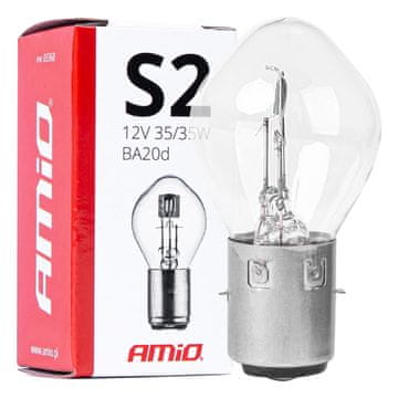 slomart AMiO Halogena žarulja S2 BA20d 12V 35/35W za skutere i motocikle