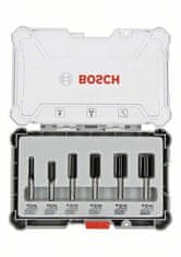 Bosch set rezača od 6 dijelova, ravna prihvatnica 8 mm