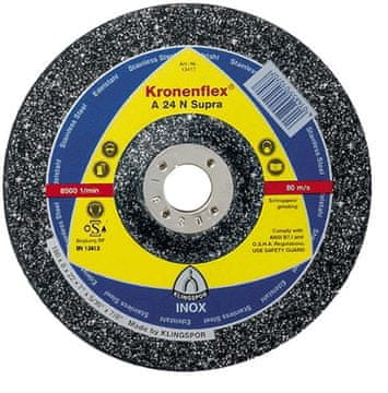 KLINGSPOR Brusni disk 125 mm x 6,0 mm x 22,2 mm A24N SupraINOX