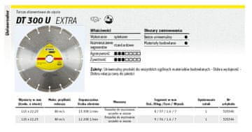 KLINGSPOR Dijamantni disk SEG.230mm x 2.3mm x 22.2mm DT300U beton.