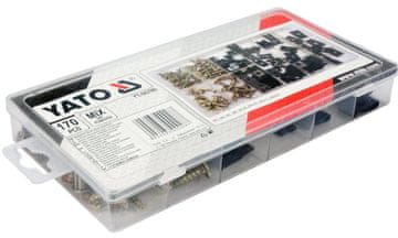 TOYA Yato set vijaka/podloški za karoseriju 170 kom. MIX
