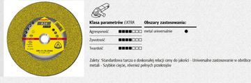 KLINGSPOR K.MET brojčanik 125 mm x 3,2 mm x 22,2 mm A24 Dodatno