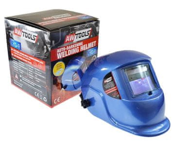 awtools LYG-8 maska za zavarivanje s automatskim zatamnjivanjem, plava, DIN 9-13, dvostruko lakirana