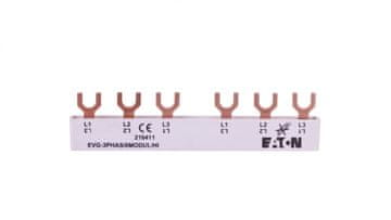 EATON Spojna sabirnica 6P 63A 10mm2 viličasta (6 mod.+HI) EVG-3PHAS/6MODUL/HI 216411