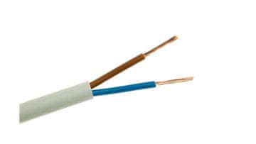 Zamel Kućište kabela H03VV-F (OMY) 2x1 bijelo 300/300V /100m/