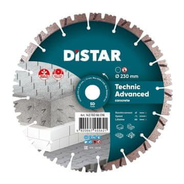 DISTAR DISTRACT TECHNIC NAPREDNA DIJAMANTNA OŠTRICA 232 x 2,6/1,8 x 12 x 22,23