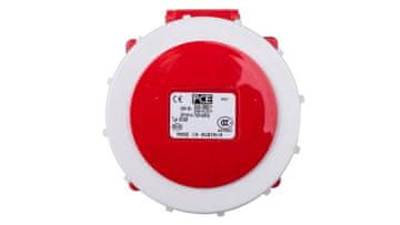 PCE Utičnica za ploču 16A 5P 400V /75x75/ crvena IP67 POWER TWIST 3152-6