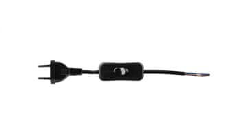 Spojni kabel s prekidačem b/u Euro 3m crni OR-AE-1394/B