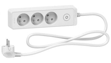 Schneider Odace produžni kabel s 3 utičnice i konektorom 1,5 m bijeli ST9331W