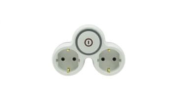 Razdjelnik utičnica s prekidačem z/u schuko R-21BWS/S/B W-72003