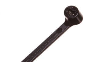 em Kabelska vezica 200x3,5 crna UV 2-LOCK čelična zuba BMTN2035 /100 kom/