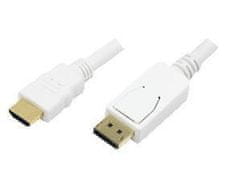 LogiLink Display Port na HDMI kabel bijeli, CV0055