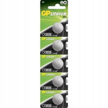 GP Batteries LITIJEVA GUMBANA ĆELIJA CR2025, 2187