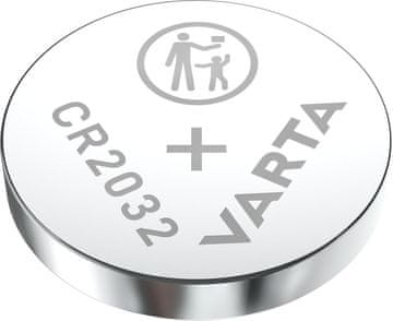 Varta CR2032 litijeva baterija 3V 230mAh srebrna B-FTP605Y, 06032101401