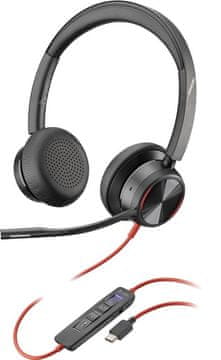 Poly RE 8225 Slušalice preko glave s USB-C kabelom, crne, 20-20000 Hz, 214409-01