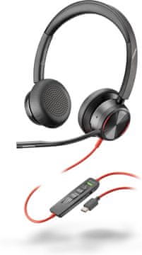HP Blackwire 8225 stereo USB-C slušalice + USB-C/A adapter, 8X223AA