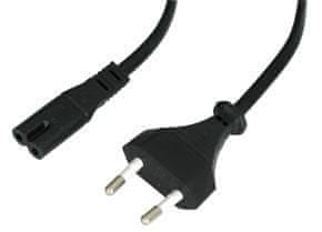 Lindy kabel za napajanje crni 5m, CEE7/16 utikač - C7 utičnica, 30423