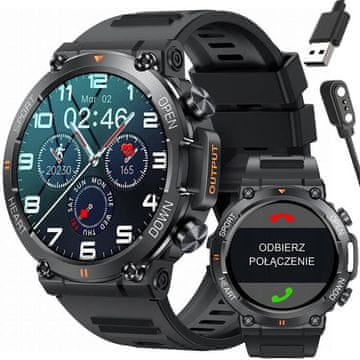 Gravity GT7-1 PRO MUŠKI PAMETNI SAT - POZIVI, PULZNI OKSIMETAR (sg018a)