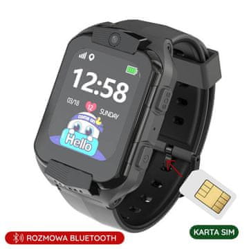 Pacific Dječji pametni sat 32-1 KIDS - crni (sy028a)