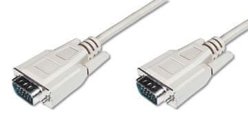 Digitus VGA kabel 1080p 60Hz FHD tip DSUB15/DSUB15 M/M sivi 1,8 m