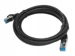 LogiLink CQ3043S Cat.6A S/FTP patch kabel 1,5 m crni