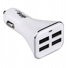 Akyga AK-CH-09 auto punjač 12V 4xUSB 6800mA bijeli