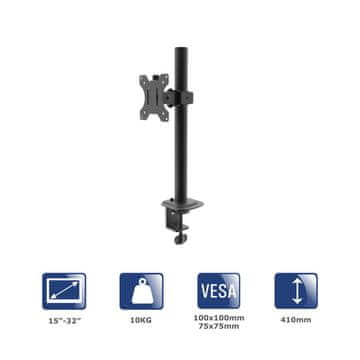 Akyga AK-MB-03 stolni nosač za monitor, ruka od 10 kg, VESA 75x75mm / 100x100mm 15-32"
