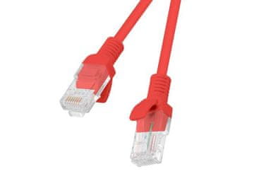Lanberg Prespojni kabel UTP cat.5e 0,5 m crveni, 10 komada
