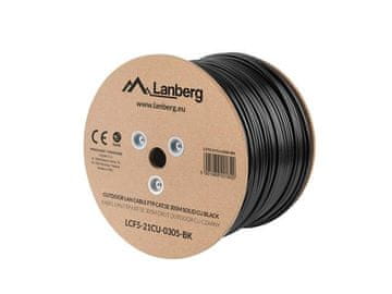 Lanberg FTP kabel kat. 5e 305 m vanjski CU kabel crni