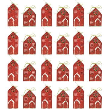 TG70168 DIY ADVENTSKI KALENDAR BOŽIĆNE KUĆICE KUTIJE ZA PUNJENJE