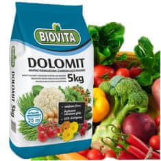 33 Dolomit, kalcij-magnezijevo gnojivo, vapno s magnezijem za travnjak, Biovita, 5 kg