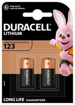 Duracell Baterija Ultra Photo CR123A K2