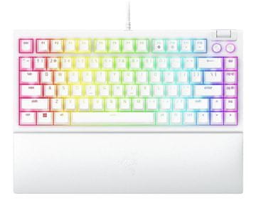 Razer BlackWidow V4 75% Orange Switch US White tipkovnica