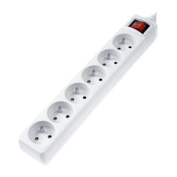 Hama Standardna 6-pinska produžna utičnica, 3 m bijela P2223745