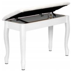MM-K15-W Virtuoso bijela klupa za klavir