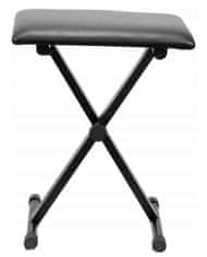 MM-K25 Leggiero crna klavirska klupa