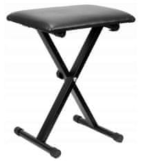 MM-K25 Leggiero crna klavirska klupa