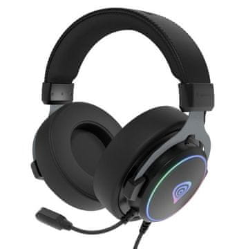Genesis Neon 764 RGB žičane slušalice crne boje