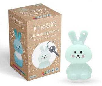 InnoGIO Silikonski svjetleći privjesak za ključeve zeko GIOkeyrings Rabbit GIO-152