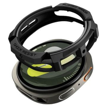 Northix Spigen Rugged Armor hoesje voor Samsung Galaxy Watch 8 40mm - Zwart