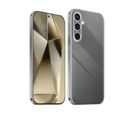 Northix Ultraslank hoesje met logo voor Samsung Galaxy S25 Fe - Transparant