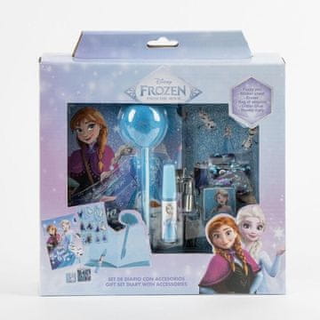 Northix Set dnevnika Frozen s naljepnicama i flomasterima s šljokicama