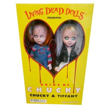 Northix Chucky i Tiffany Živi mrtvaci lutke - paket figurica 25 cm