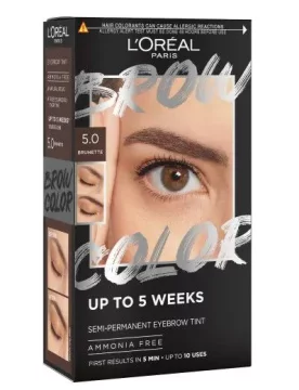 L'Oréal Brow Color boja za obrve tamnosmeđa, učinak do 5 tjedana