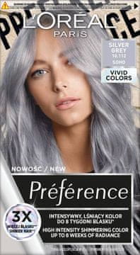 Loreal Preference Vivid Colors boja za kosu - 10.112 Srebrno siva (2x60ml, 54ml)