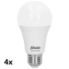 Alecto Pametne Wi-Fi LED žarulje, pakiranje od 4 komada, glasovno upravljanje, prigušivanje