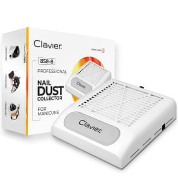 Clavier 858-8 kaseta za sakupljanje prašine za manikuru 80W - bijela
