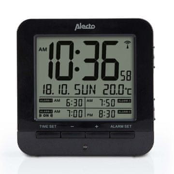 Alecto Digitalni budilnik s termometrom i funkcijom odgode alarma